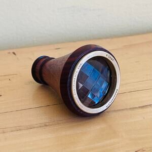 Kaleidoscope Vtg 1987 Van Cort "Dragonfly Eye" Brass Wood Prism Dioptric